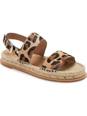 NEW Aquatalia Sandals Leopard Designer Contemporary Chic Summer Womens 9
